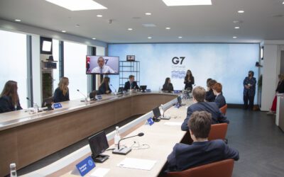 Young Cornish Students Take Their Seat at the G7 Leaders’ Table in a Mock G7 Programme at Carbis Bay Hotel